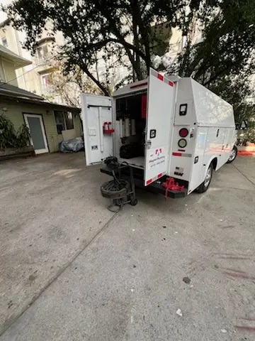 Magnet Plumbing service vehicle on-site for Water Heater Repair in Blue Gulf Beach